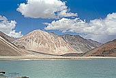 Pangkong lake Ladakh stock photographs